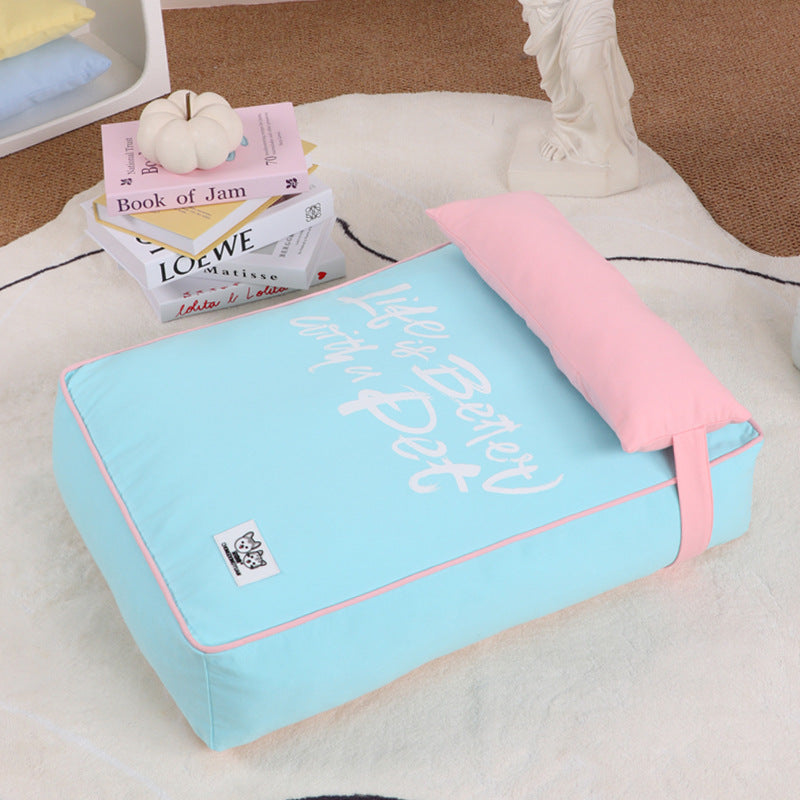 Pet dog bed mat All-season sofa cushion; Detachable and washable; Small and medium-sized dog and cat beds, puppy beds