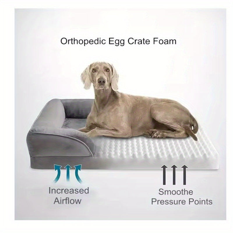 All-season suitable medium and large-sized dog kennels; Removable and washable pet sofa cushions; Dirt-resistant, waterproof and warm in autumn and winter