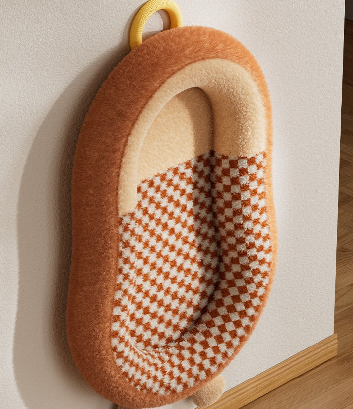 Arc-shaped dog kennel Warm pet bed for autumn and winter Sleeping dog MATS for medium and large-sized dogs; Cat bed and dog mat