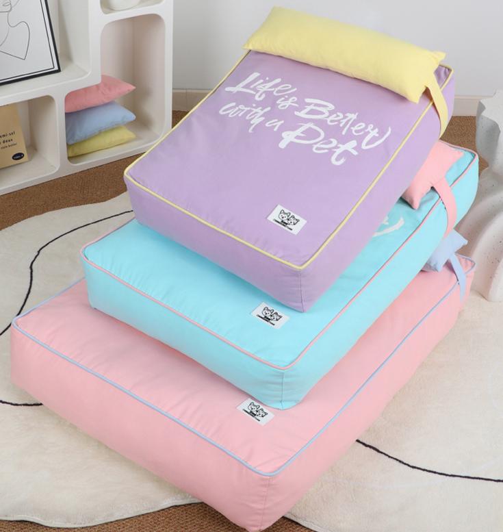 Pet dog bed mat All-season sofa cushion; Detachable and washable; Small and medium-sized dog and cat beds, puppy beds