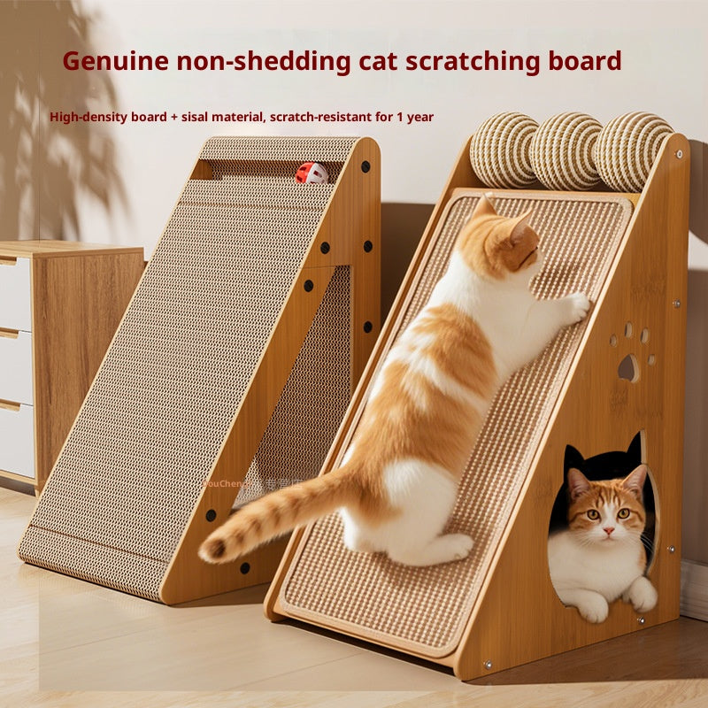 Triangular cat scratch-off board Sisal cat scratch board Vertical, wear-resistant and does not shed chips; Wall-mounted cat paw pads and cat scratch boards