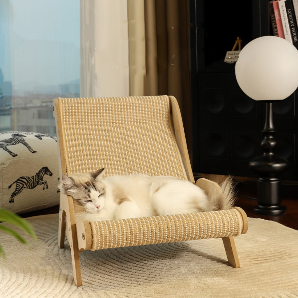 Cat scratch board Cat sofa pet bed; Cat lounge chair Cat toys; Sisal claw grinding pads; Scratch-resistant pet lounge chair