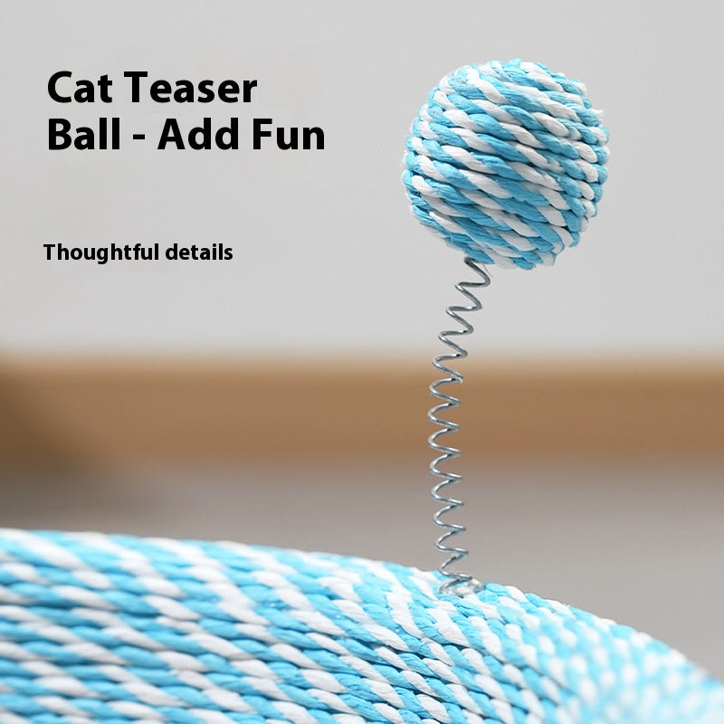 Starry sky rope cat scratch board and cat bed integrated. Large-sized cats, scratching cats, ball scratching cats, basin scratching cats toys