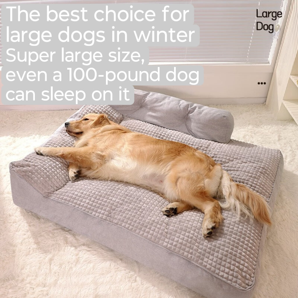 All-season universal large dog sleeping pad, thickened and enlarged, detachable and washable cat and dog pet bed