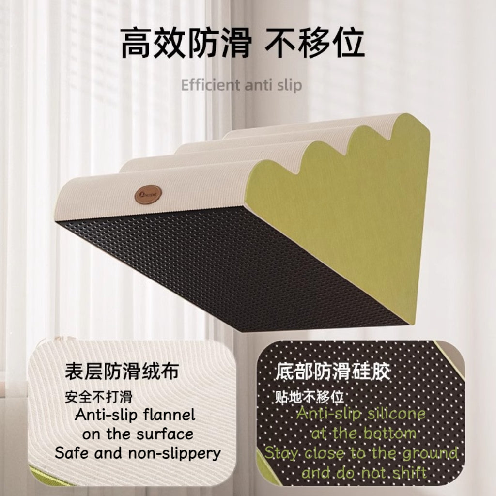 Solid-color movable sponge anti-slip pet staircase; The little dog by the bedside is climbing the ladder. Step slope bed; Suitable for small and medium-sized dogs