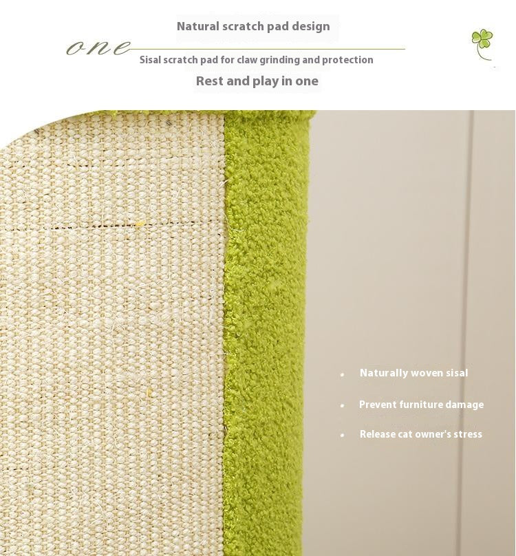 The cat scratch board is integrated with the nest. Cat Villa Multi-layer cat climbing frame Pet supplies