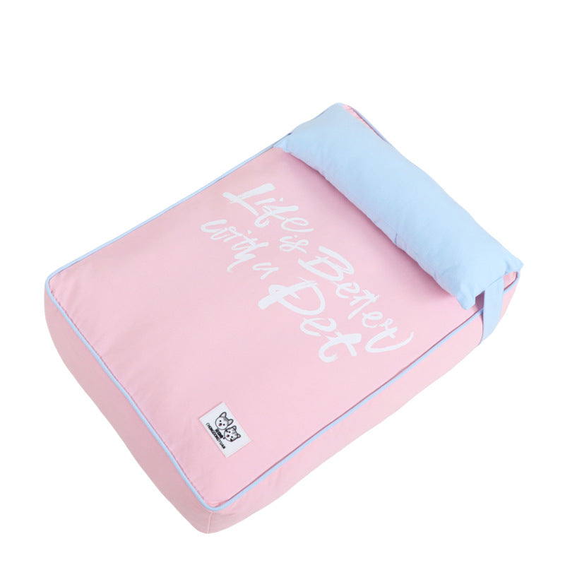 Pet dog bed mat All-season sofa cushion; Detachable and washable; Small and medium-sized dog and cat beds, puppy beds