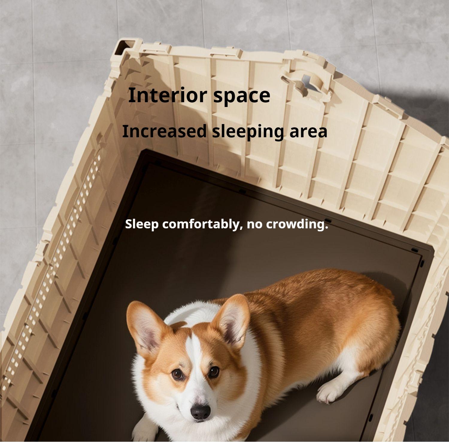 Medium-sized dog in an outdoor kennel Suitable for all seasons; Cold and rain protection; Pet winter dog house villa; Outdoor dog house