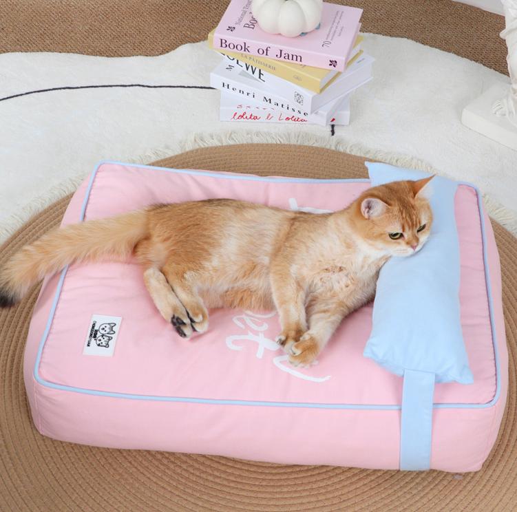 Pet dog bed mat All-season sofa cushion; Detachable and washable; Small and medium-sized dog and cat beds, puppy beds