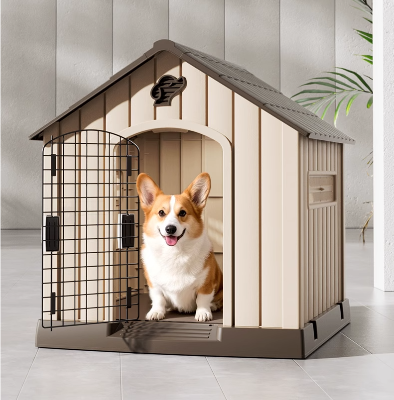 Medium-sized dog in an outdoor kennel Suitable for all seasons; Cold and rain protection; Pet winter dog house villa; Outdoor dog house