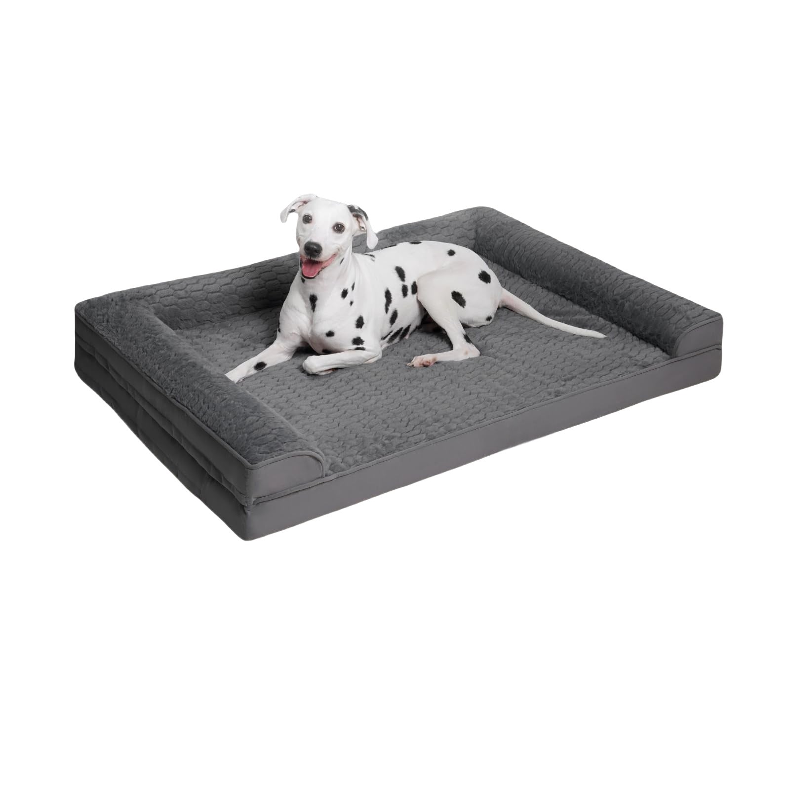 Detachable memory foam dog bed; Four-season universal cool fabric dog bed; The dog bed can be washed and disassembled in summer