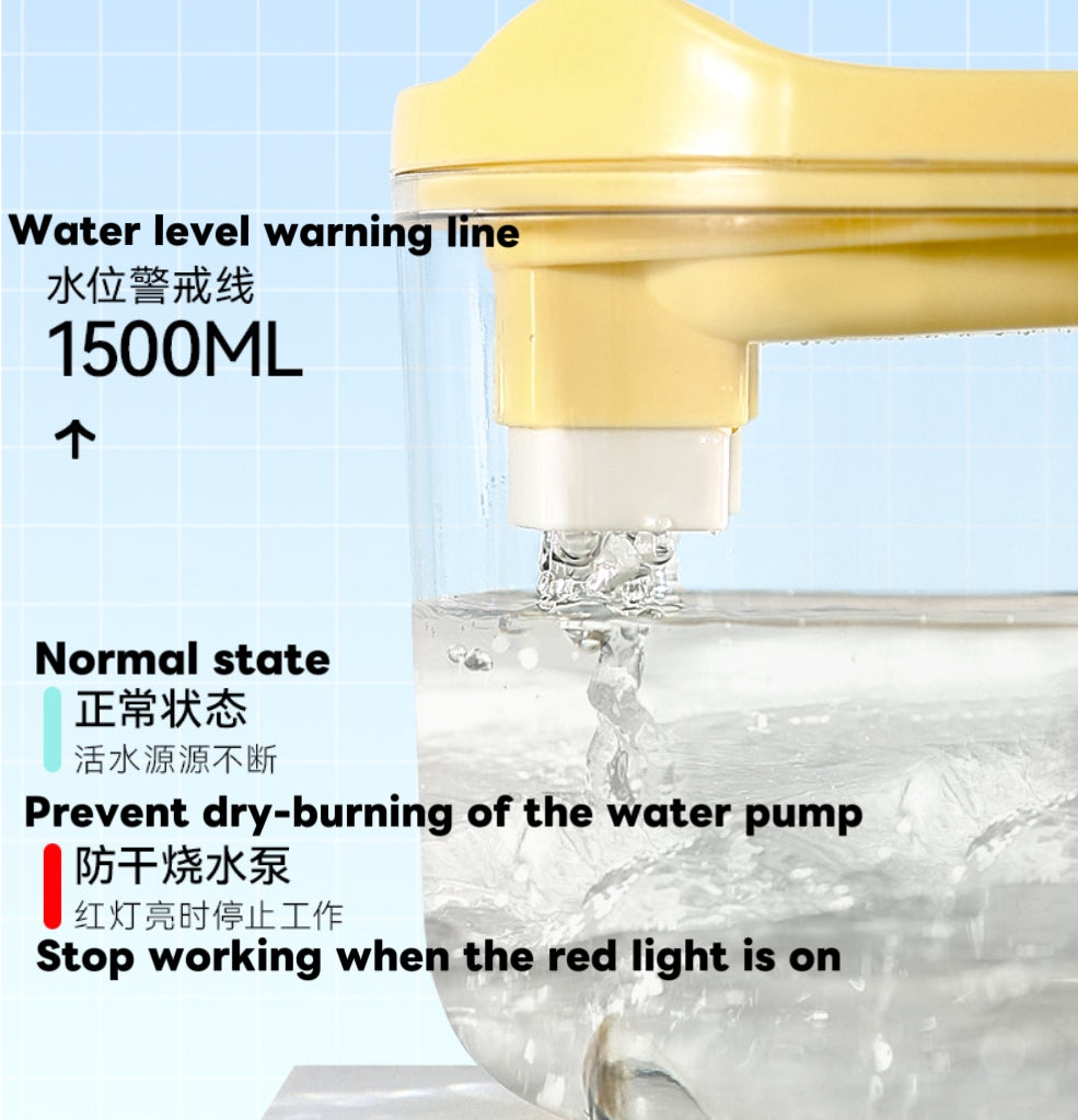 Pet water dispenser ;Water dispensers for cats and dogs ;Automatic circulation of running water; Silent anti-dry-burning water feeder ;Pet supplies