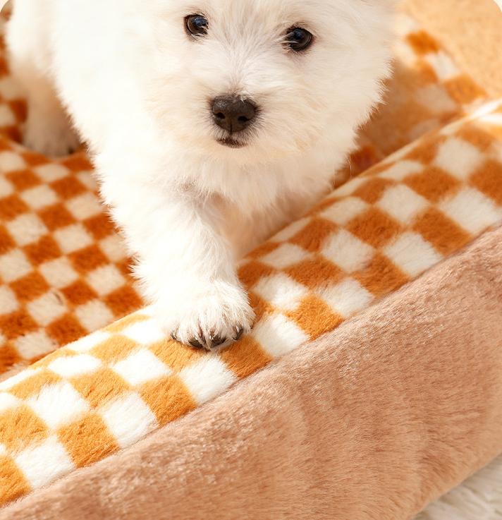 Arc-shaped dog kennel Warm pet bed for autumn and winter Sleeping dog MATS for medium and large-sized dogs; Cat bed and dog mat