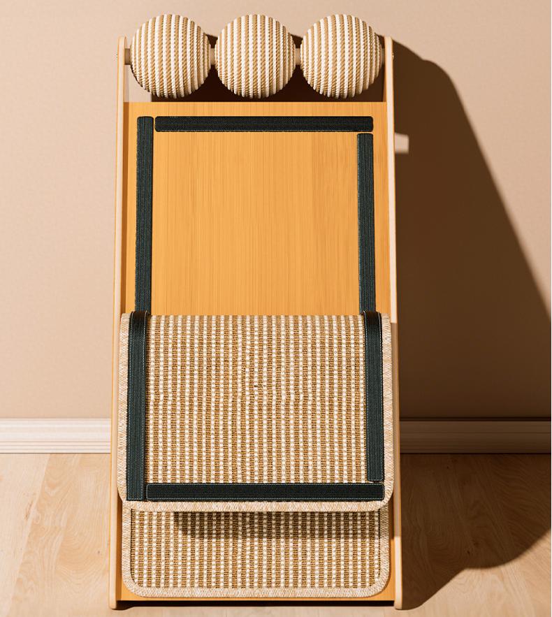 Triangular cat scratch-off board Sisal cat scratch board Vertical, wear-resistant and does not shed chips; Wall-mounted cat paw pads and cat scratch boards