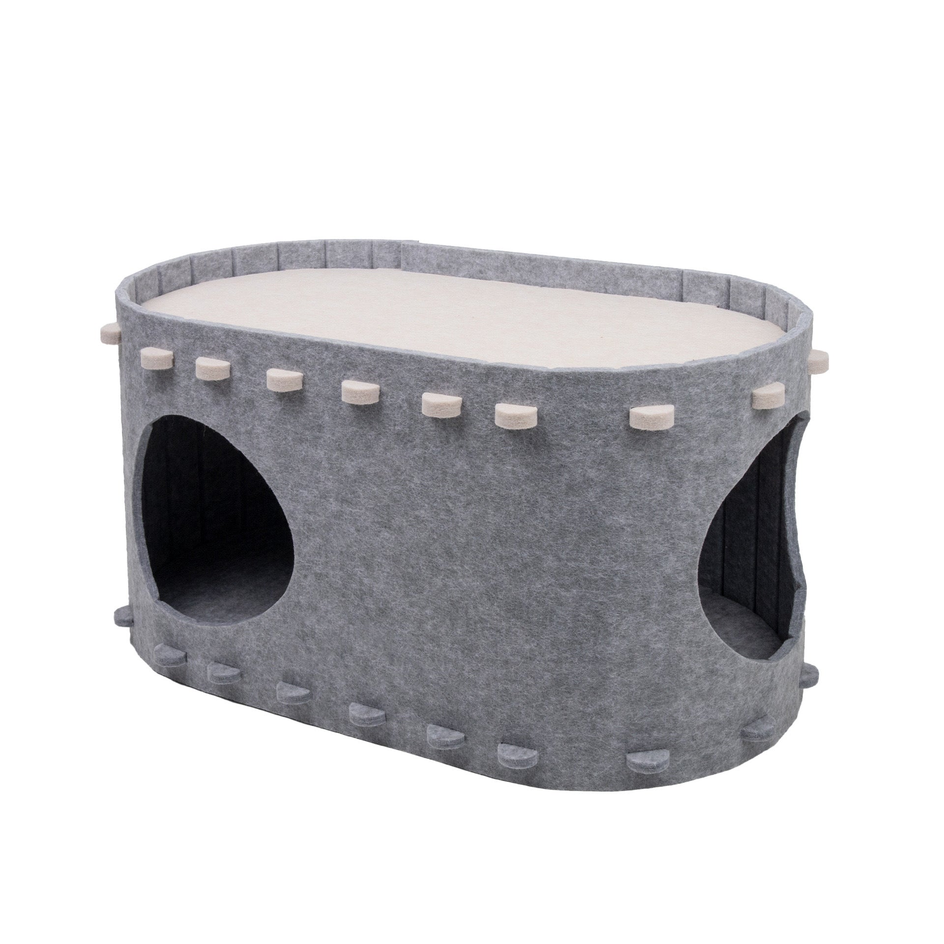 Cross border cat nest is wear-resistant, shavings resistant, scratch resistant, double-layer cat nest, universal all season anti scratch, large space felt cat nest