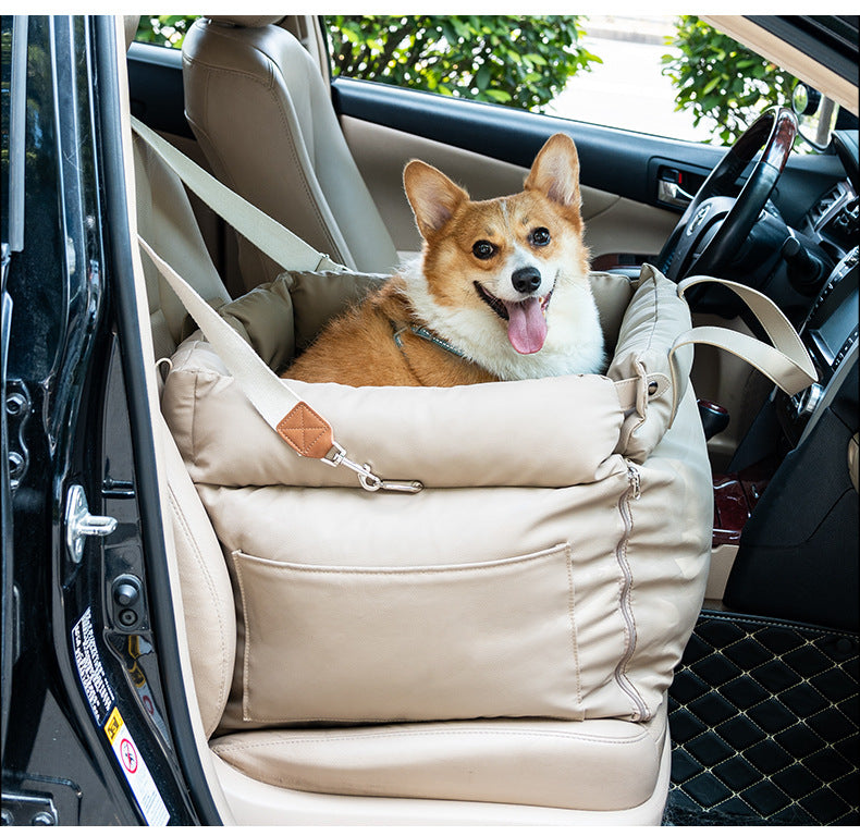 Haustierbett, im Auto montiertes Hundebett, tragbares wasserabweisendes Katzenbett, schmutzabweisendes, abnehmbares und waschbares Haustierbett für Reisen im Freien