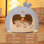 Semi-enclosed cat beds for winter warmth; Thicken the security nest; Cat House The puppy sleeps in a pet bed. Cat tent