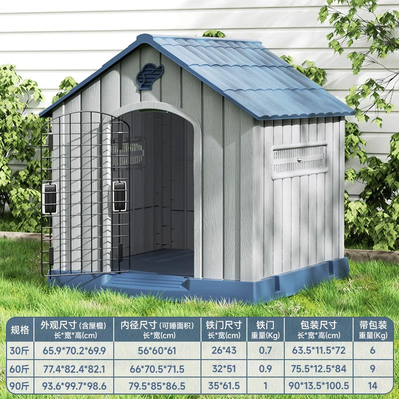 Medium-sized dog in an outdoor kennel Suitable for all seasons; Cold and rain protection; Pet winter dog house villa; Outdoor dog house