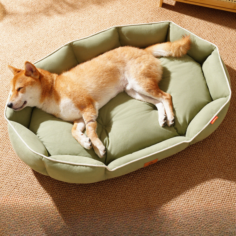 Dog Bed All-Season Pet Bed Non-Slip Pet Mat Medium Dog Yuanbao Shape Dog Mat Dog Bed Pet Mat