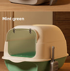 Extra Large Cat Litter Box Fully Enclosed Extra Large Odor-Isolating Easy-to-Clean Cat Toilet Pet Supplies
