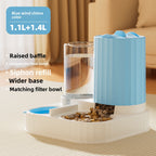 New Automatic Cat Feeder Dog Bowl Pet Bowl Cat Basin 2-in-1 Water Dispenser Cat Bowl Pet Supplies Cross-border