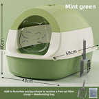 Oversized Litter Box Disinfection Deodorant Fully Enclosed Cat Toilet Litter Box Bason Extra Large Splash-Proof Wholesale