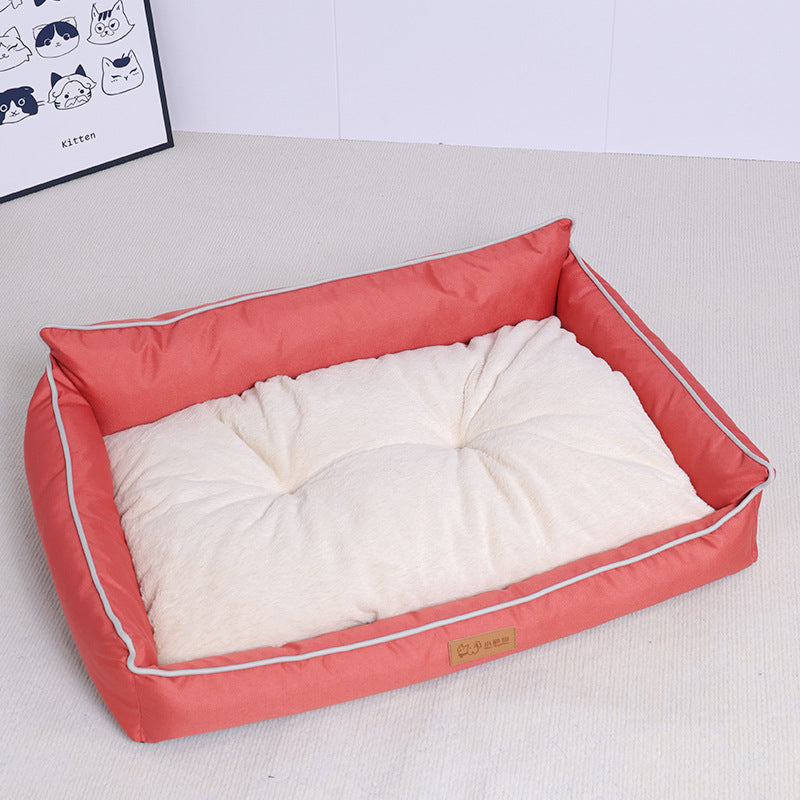 Dog Bed All-Season Pet Bed Non-Slip Pet Mat Medium Dog Yuanbao Shape Dog Mat Dog Bed Pet Mat