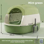 Oversized Litter Box Disinfection Deodorant Fully Enclosed Cat Toilet Litter Box Bason Extra Large Splash-Proof Wholesale