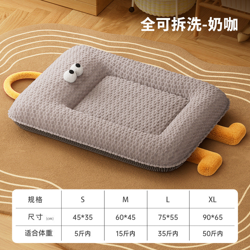 Four Seasons Cat and dog beds; Thickened dog bed pads, warm cat pads and pet pads for autumn and winter