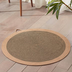 Rattan pet round mat: Cat mat for sleeping; Wear-resistant and non-flaking pet supplies; Rattan mat cat ice pad Floor mat cat scratcher
