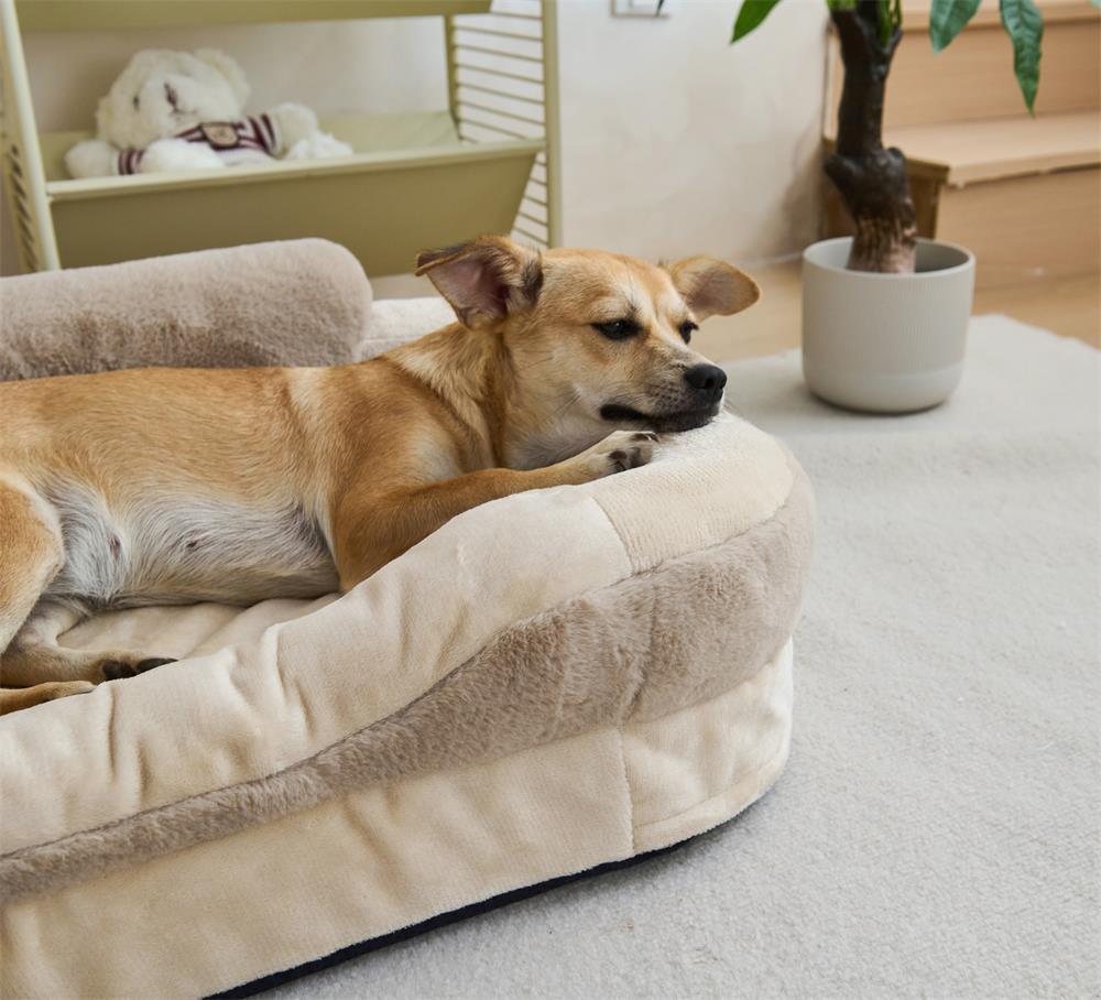 Rabbit fur crystal fleece pet bed; Thickened rabbit hair crystal fleece pet pad; Winter warmth for cat beds and dog beds; Pet supplies mat; Pet sofa