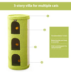 The cat scratch board is integrated with the nest. Cat Villa Multi-layer cat climbing frame Pet supplies