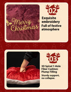 Christmas-style pet sled car bed; The detachable and washable pet dog bed is comfortable with plush