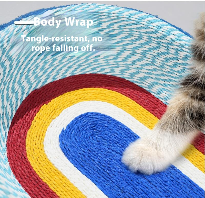 Starry sky rope cat scratch board and cat bed integrated. Large-sized cats, scratching cats, ball scratching cats, basin scratching cats toys