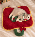 Christmas MATS for pet cats and dogs The pet mat is thickened for warmth. Dog bed, cat bed, Christmas pet bed
