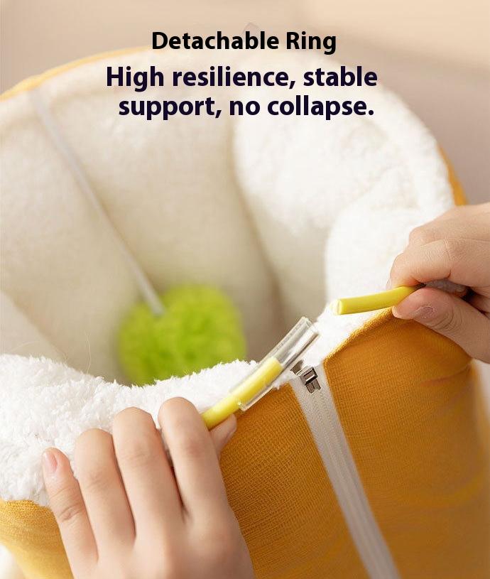 Dual-purpose tunnel mat cat bed cat mat; Play and sleep integrated cat bed Pet supplies