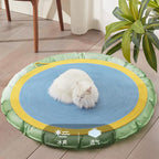 Rattan pet round mat: Cat mat for sleeping; Wear-resistant and non-flaking pet supplies; Rattan mat cat ice pad Floor mat cat scratcher