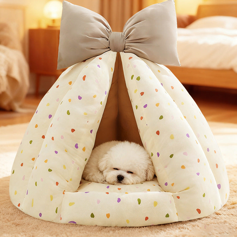 Wholesale Dog House Tent Winter Warm Enclosed Safe Small Dog Sleeping Dog House All Seasons