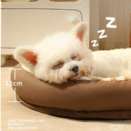 Plush cat and dog beds are surrounded on all four sides. Detachable and washable; Warm pet bed; Pet mat