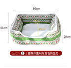 Warm Winter Series · Christmas Elk Pet Bed: Pet Cat Bed, Dog Bed, Pet Bed Dog bed winter dog mat Thickened beds for medium and small-sized dogs