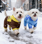 Little Bear pet down jacket Pet four-legged duck down drawstring windproof and warm down jacket Autumn and winter clothes for dogs and cats