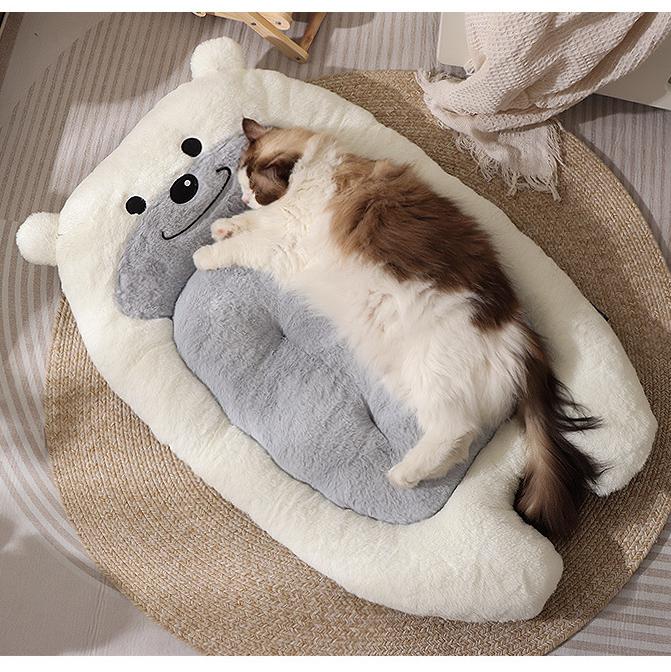 Little Bear pet mat All-season cat mat; Winter warm pet sleeping pad; Cat bed and dog bed mat; Suitable for both cats and dogs