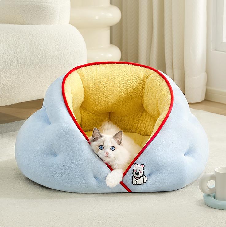 Semi-enclosed InS-style pet bed; Cats sleep in cat beds. All-season pet bed; Dog mat sofa, princess bed, cat bed