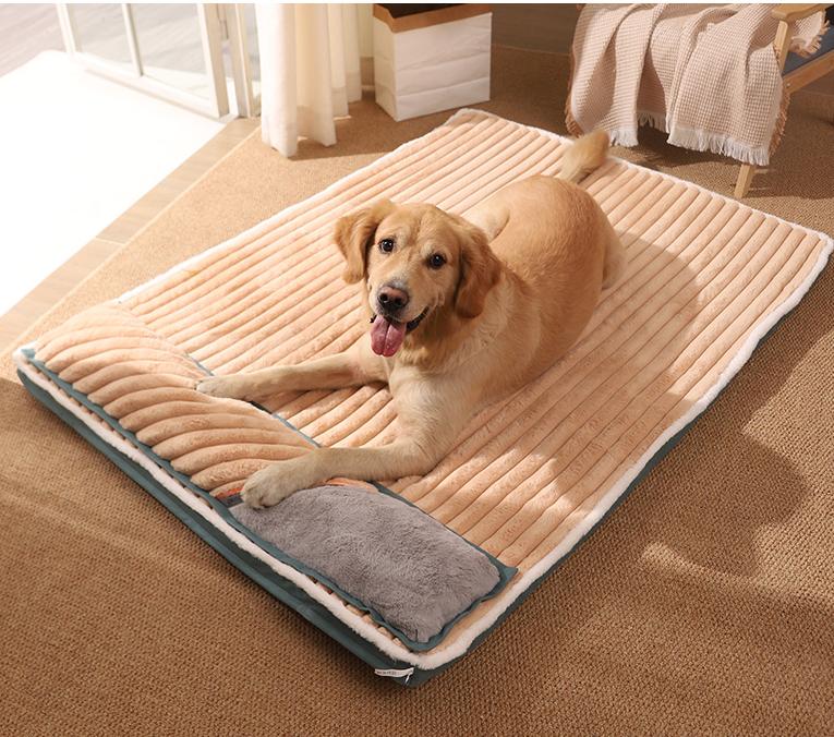 Sleeping pads for dogs and cats; Winter warm dog bed pillow; Tear-resistant mattress Pet floor mat Large dog kennels