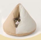 Cat Bed Cat Blanket Sleeping Bag Winter Warm Cat Pocket Winter Sleeping Nest Enclosed Pet Bed