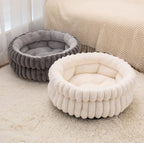 Cloud Three-dimensional Pet Round Bed: Thickened large dog mat for pet beds; Moisture-proof and warm dog bed A small round dog and cat bed