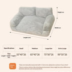 Pet rabbit fur sofa bed: Dog sofa, large pet sofa; Rabbit plush pet bed; Soft, high-quality cat beds, large dog beds and dog beds