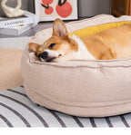 Oval doughnut pet bed It can be disassembled and washed for medium and large dog beds. Deep sleep four-season dog bed Winter warm dog bed