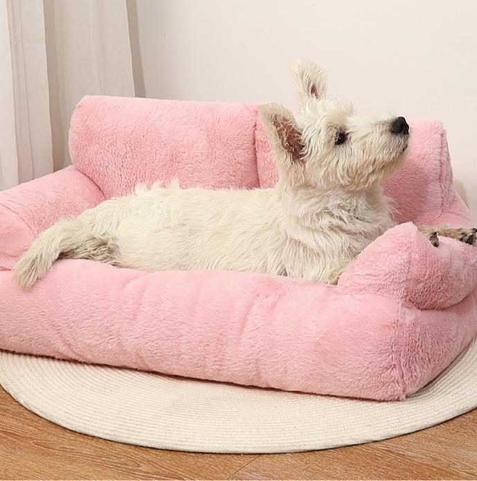 Plush sofa pet bed; Cat bed, large cat bed, pet bed; Cat sofa Winter warm dog and pet bed supplies