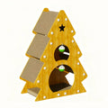 Christmas Tree Cat Scratching Board Cat Toy Corrugated Paper Cat Nest Wear-Resistant Cat Toy Cat Claw Board Non-Shedding All-Season Universal